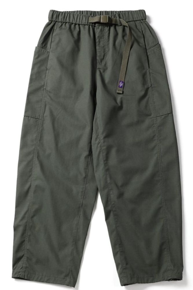 3D Cut Loose Pants In Army Green