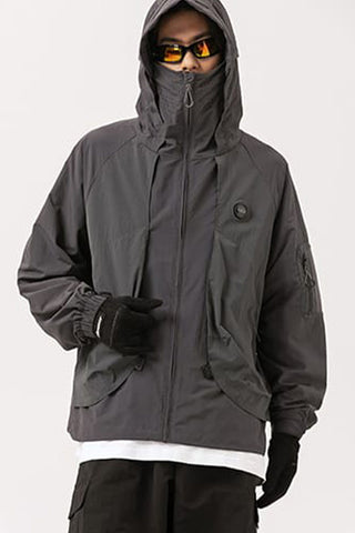 Hiking Windbreaker In Gray