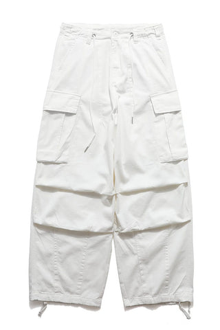 Cargo Pants with Straight In White