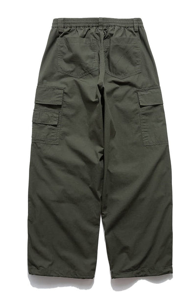 Loose Cargo Pants In Army Green
