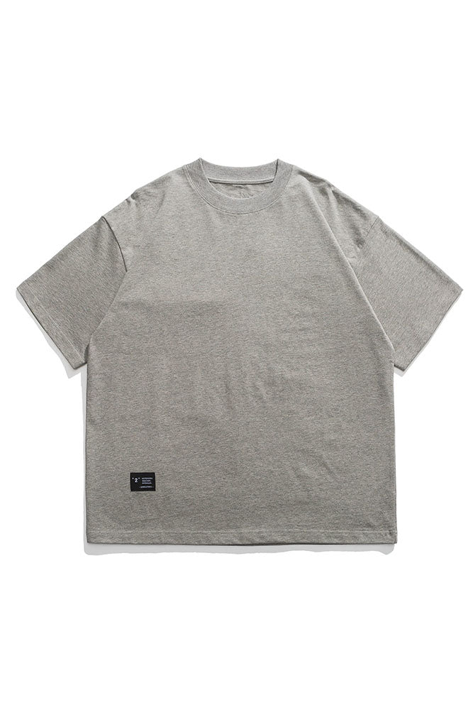 ShredFin Gray Short Sleeve T-Shirt (White & Red Logo) L